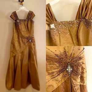 💃Jovani Copper Sparkly Gown 💃